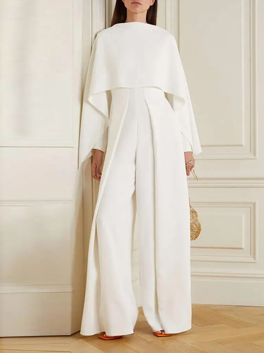 Elegant Wide Leg Long Sleeves Jump Suits