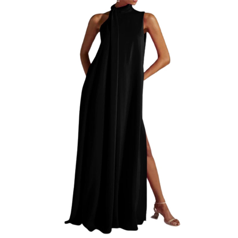 Sleeveless Split-Side Maxi Dress