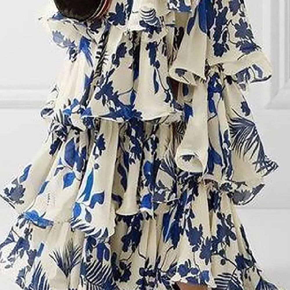 Bohemian Printed High Waist Maxi Dress