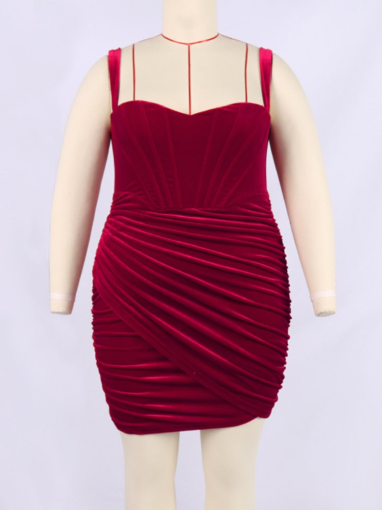 Velvet Camisole Mini Dress