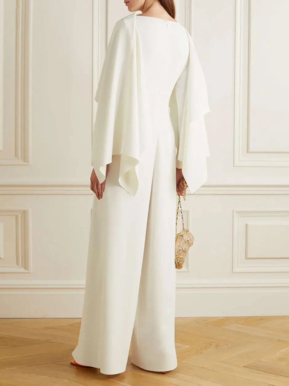 Elegant Wide Leg Long Sleeves Jump Suits