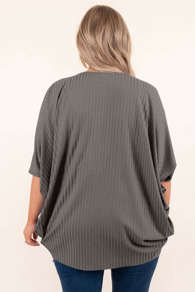 Ribbed Cocoon Cover Up