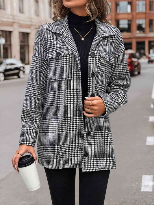 Drop Shoulder Collared Jacket