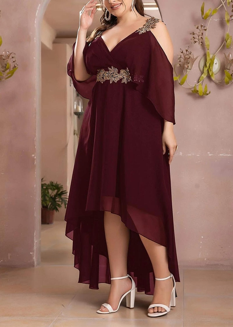 Elegant Evening Chiffon Dress