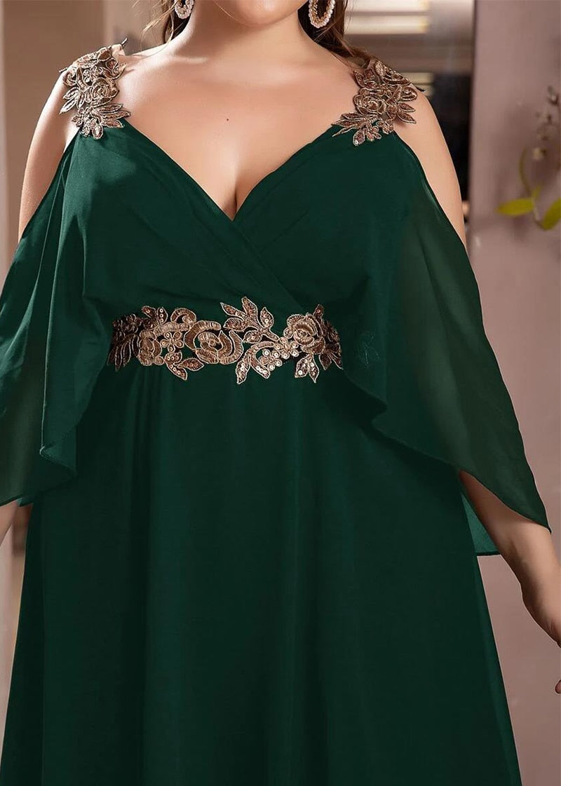 Elegant Evening Chiffon Dress