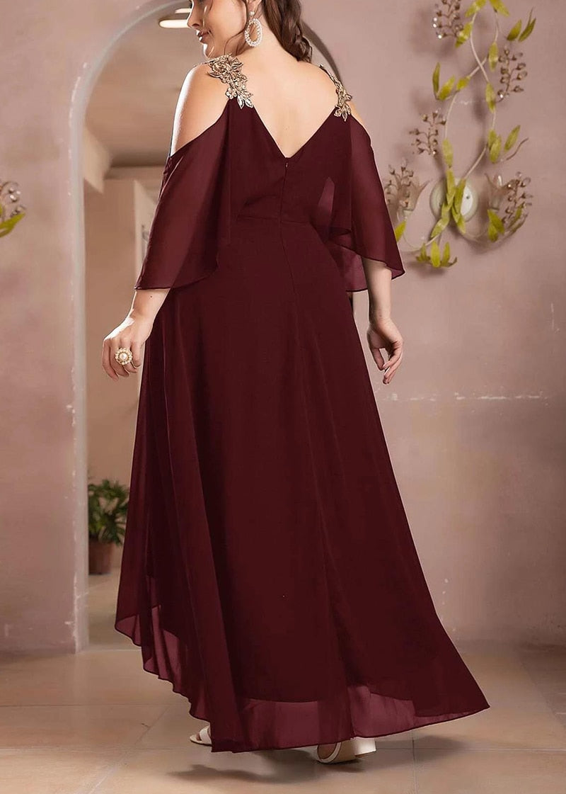 Elegant Evening Chiffon Dress