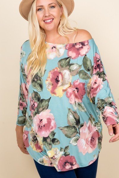 Floral Printed Venezia One Shoulder Top