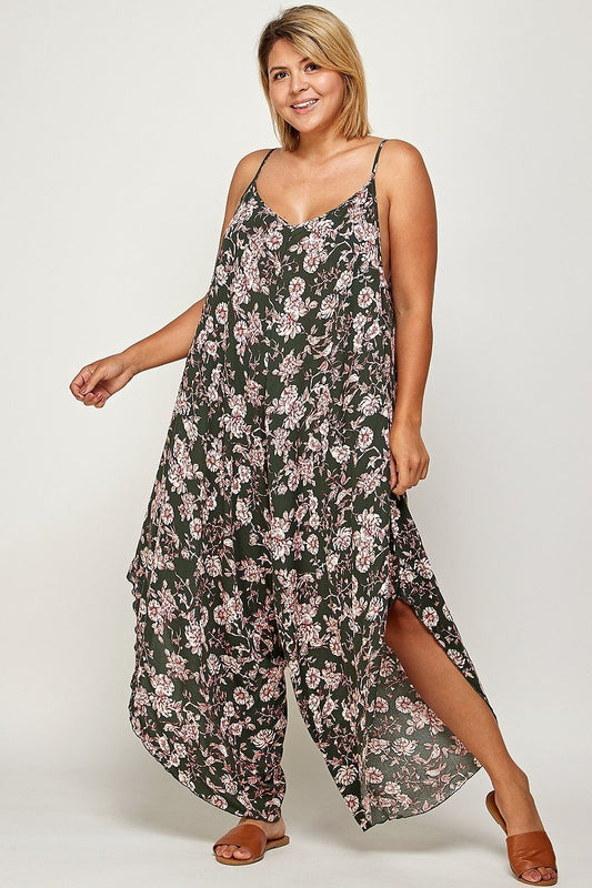 Floral Print Jumpsuit