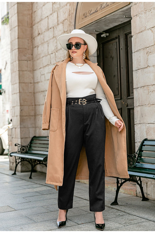 High Waist Office Trousers