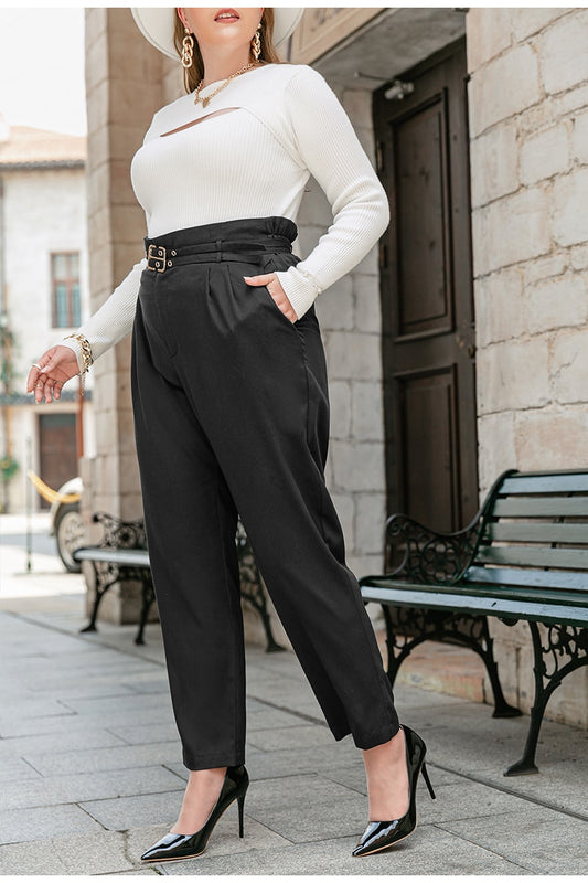 High Waist Office Trousers