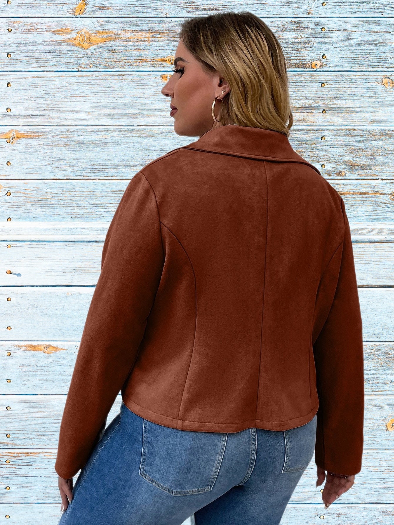 Vintage Brown Suede Jacket