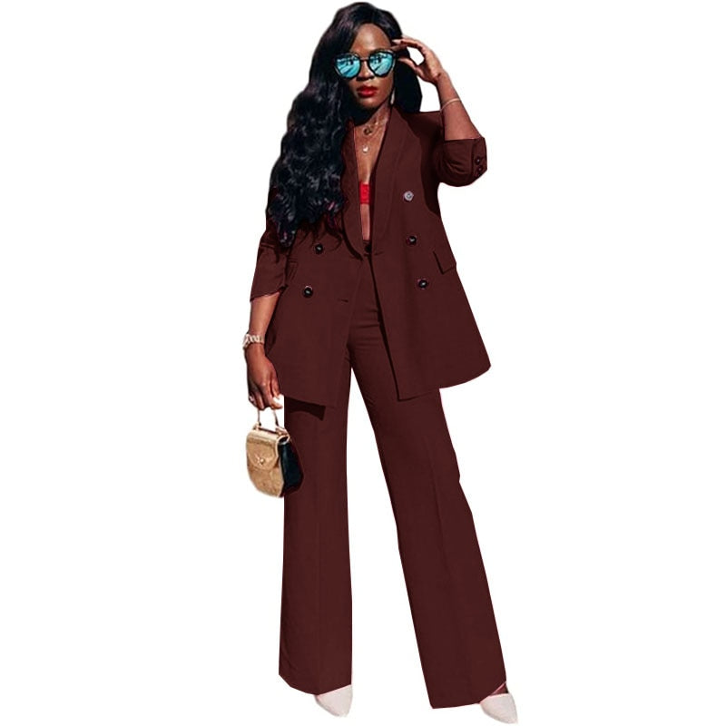 Double Breasted Formal Blazer & Pants Set