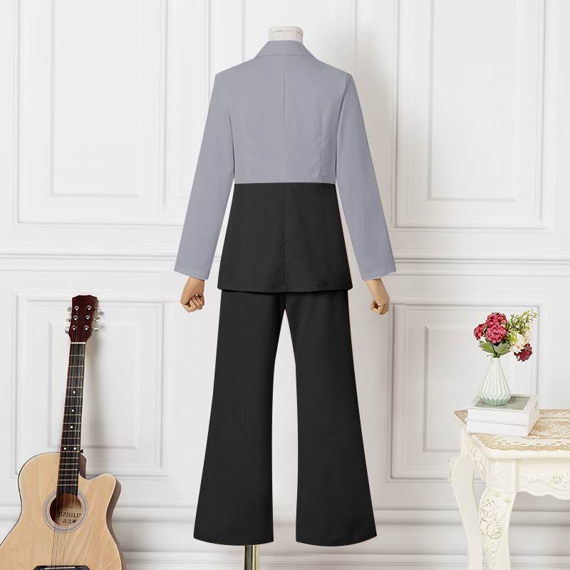 Deep V-neck Long Sleeve Oversize Blazer And Pants Set