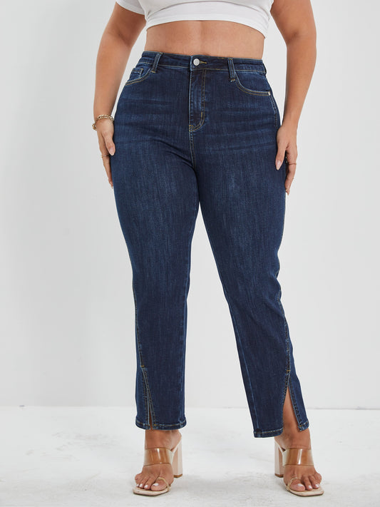 High Waisted Denim Mom Jeans