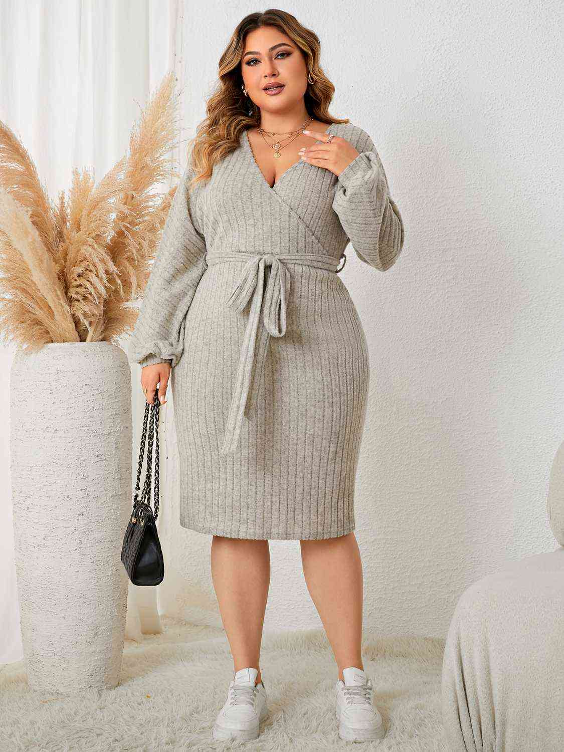 Tie Waist Wrap Dress