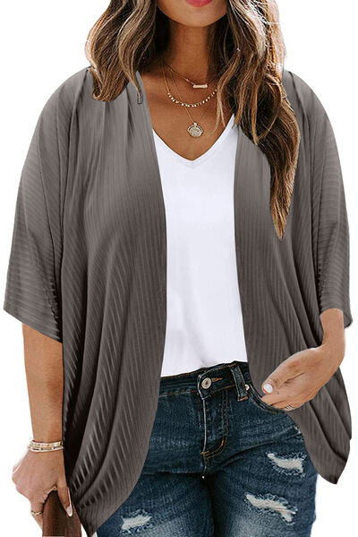 Ribbed Cocoon Cover Up