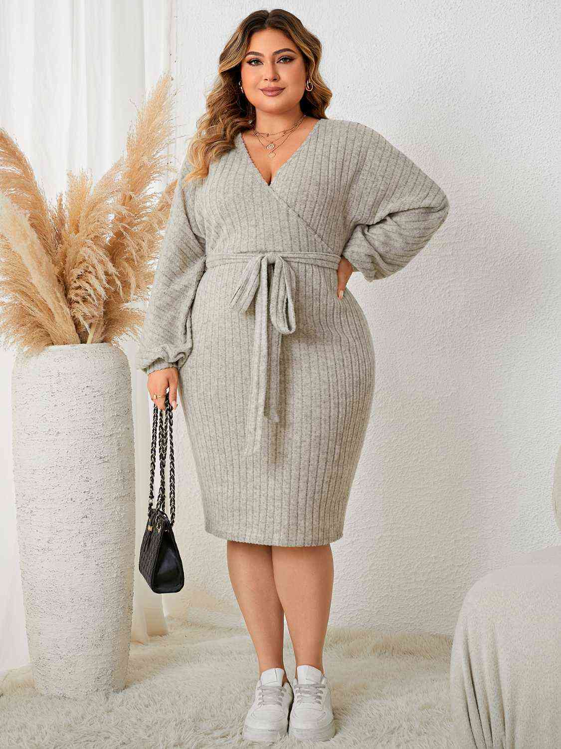 Tie Waist Wrap Dress