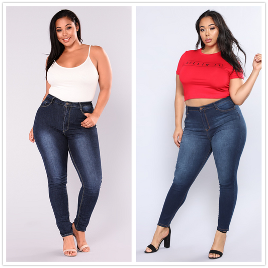 High Waist Stretch Casual Denim Jeans