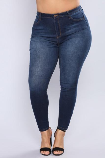 High Waist Stretch Casual Denim Jeans