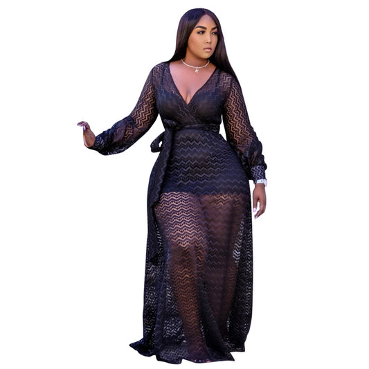 Mesh Maxi Dress