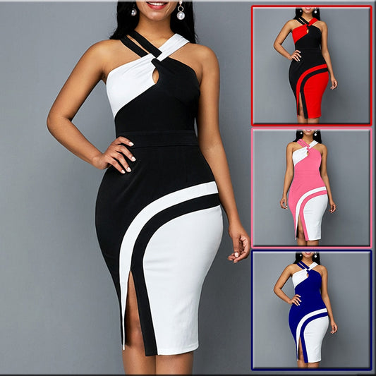 Halter Sleeveless High Waist Dress