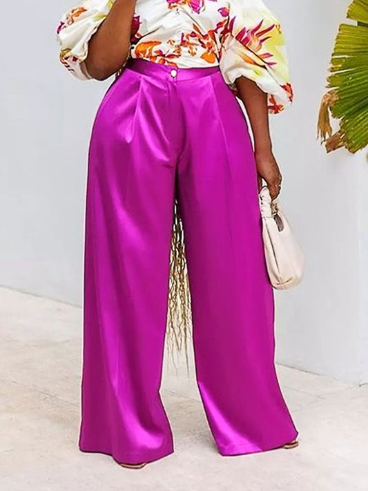 High Waist Wide Leg Palazzo Pants